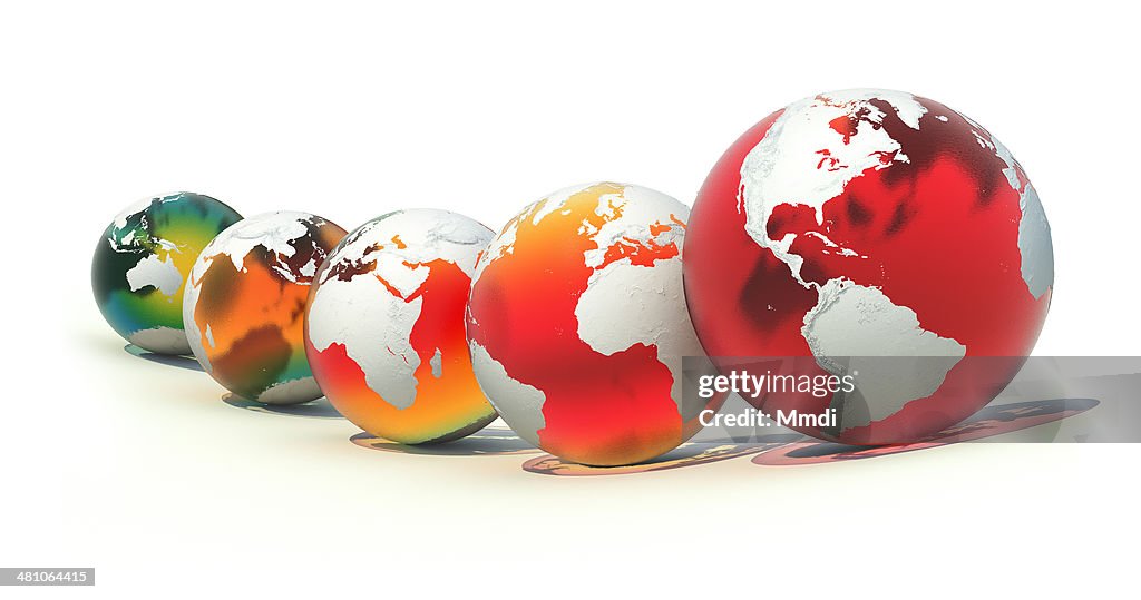Acidification of the world's oceans