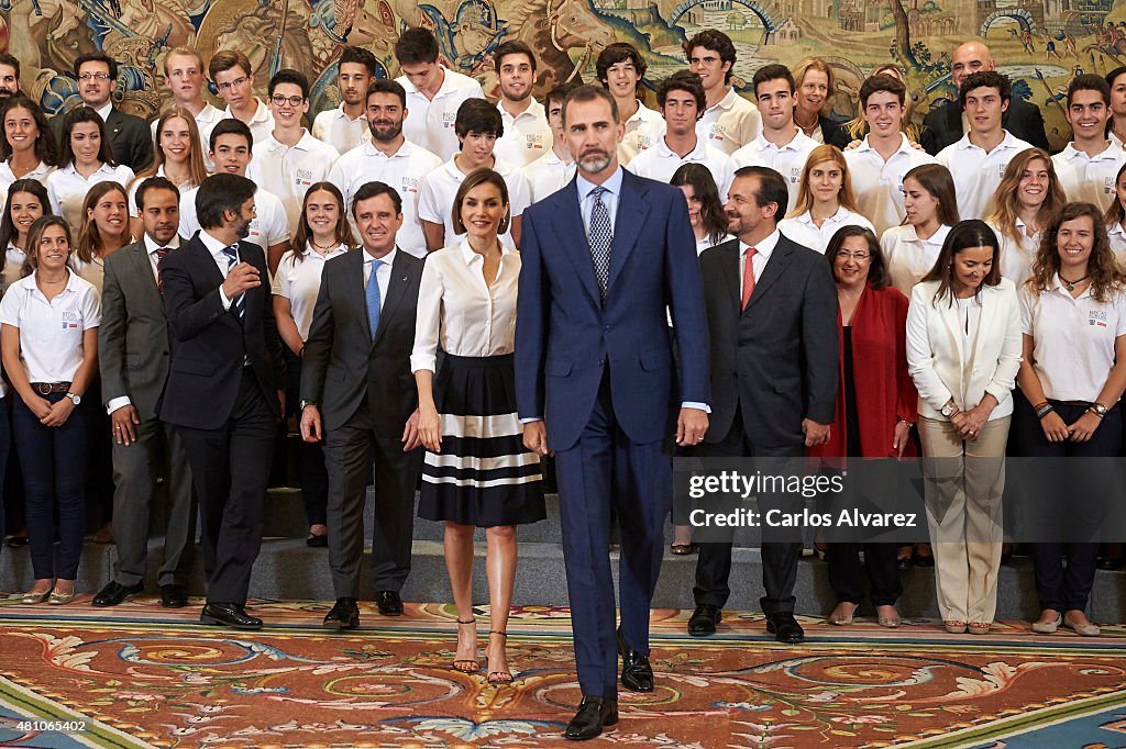 Spanish Royals Meet 'Europa Scholarship' Pupils