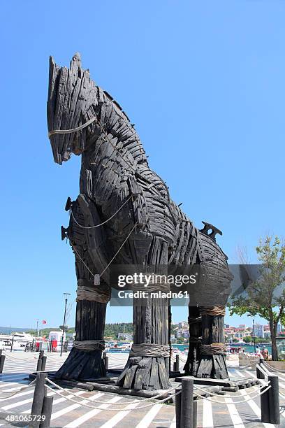 trojanisches pferd - trojan horse stock-fotos und bilder
