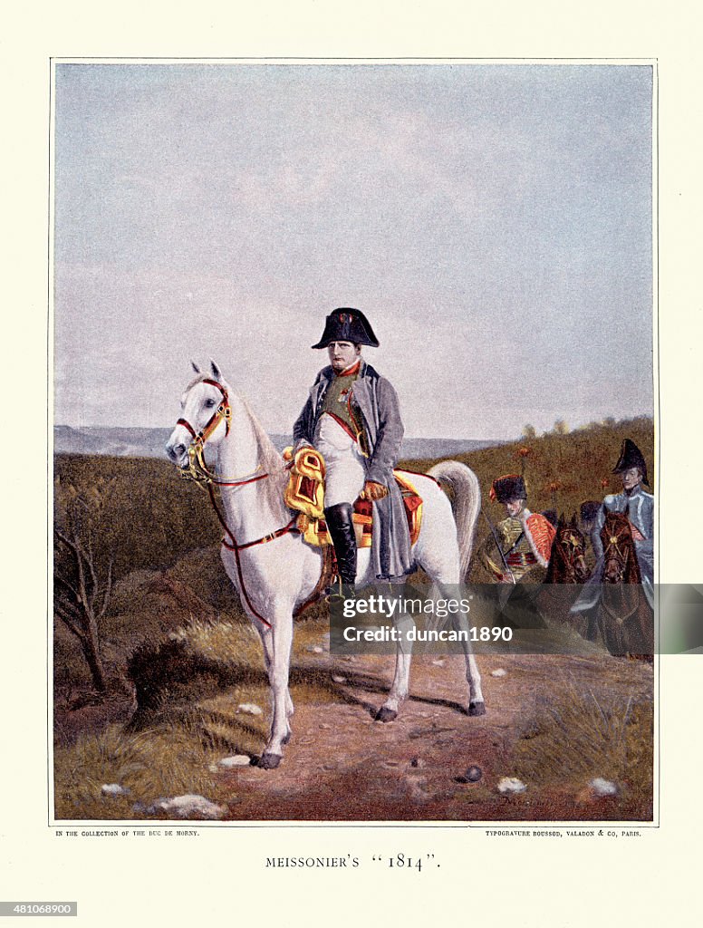 Napoleon Bonaparte on Horseback 1814