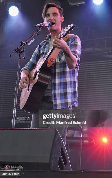 James Cottriall performs on stage during the Donauinselfest DIF 2015 on June 26, 2015 in Vienna, Austria.