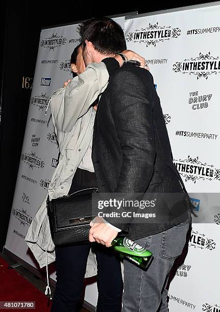 Carol McGiffin and Mark Cassidy attend In The Style's Summer Party at The Drury Club on July 16, 2015 in London, England.