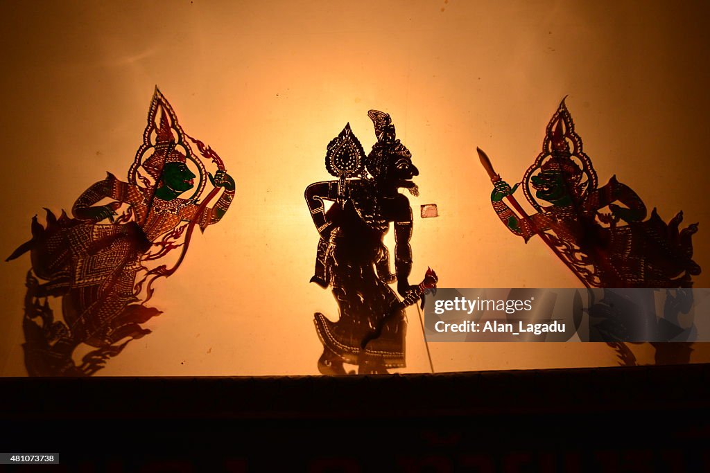 Thai shadow puppet theatre.