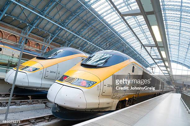 eurostar trains - eurostar stock pictures, royalty-free photos & images