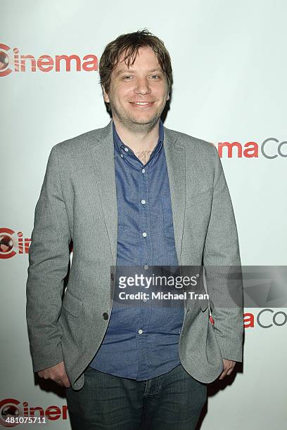 Gareth Edwards attends during Warner Bros. Pictures' The Big Picture, an Exclusive Presentation at Cinemacon 2014 - Day 4 held at The Colosseum at...