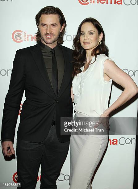 Richard Armitage and Sarah Wayne Callies attend Warner Bros. Pictures' The Big Picture, an Exclusive Presentation at Cinemacon 2014 - Day 4 held at...