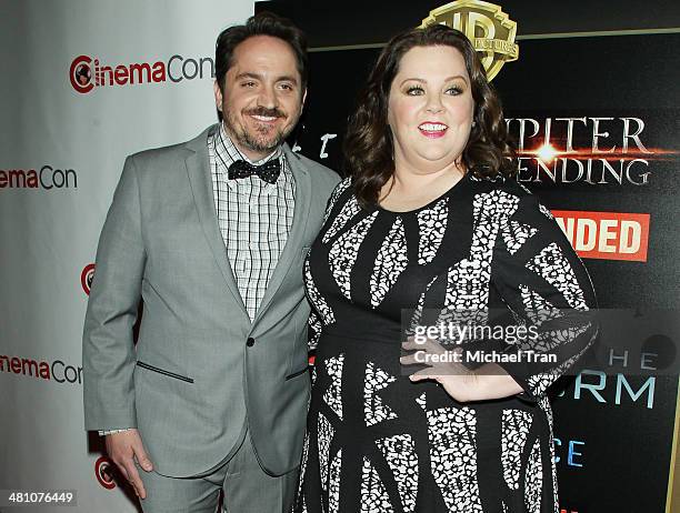 Melissa McCarthy and Ben Falcone attend Warner Bros. Pictures' The Big Picture, an Exclusive Presentation at Cinemacon 2014 - Day 4 held at The...