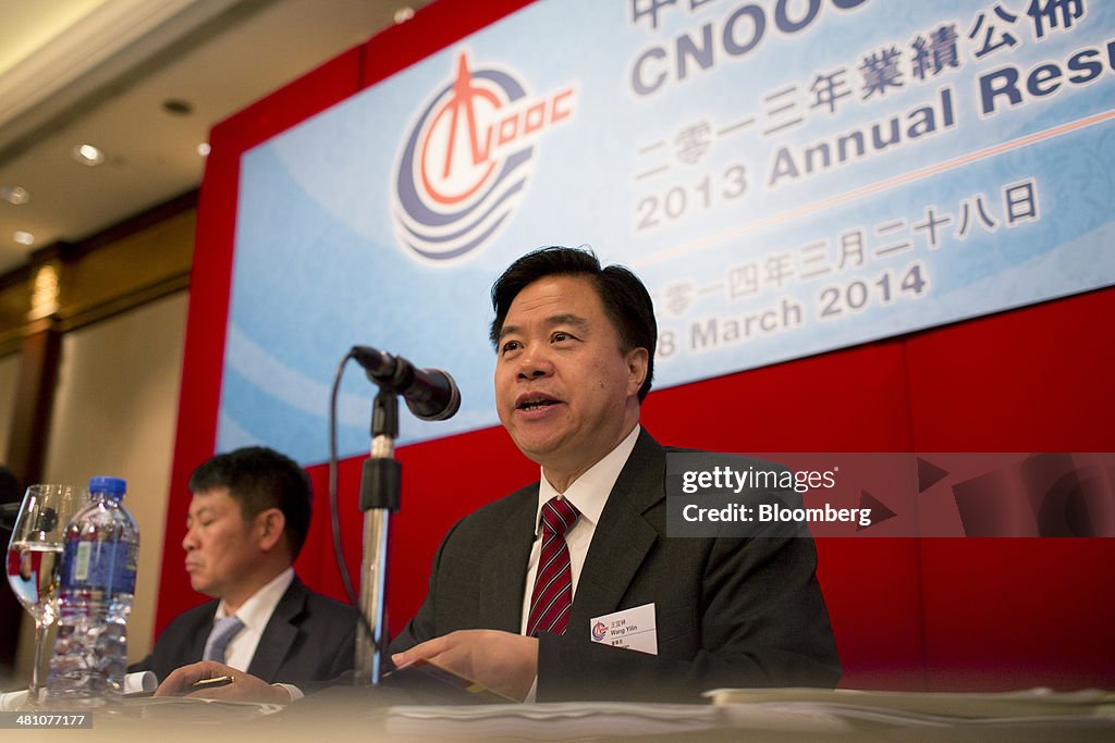 Cnooc Ltd. Chief Executive Officer Li Fanrong Attends Annual Earnings News Conference