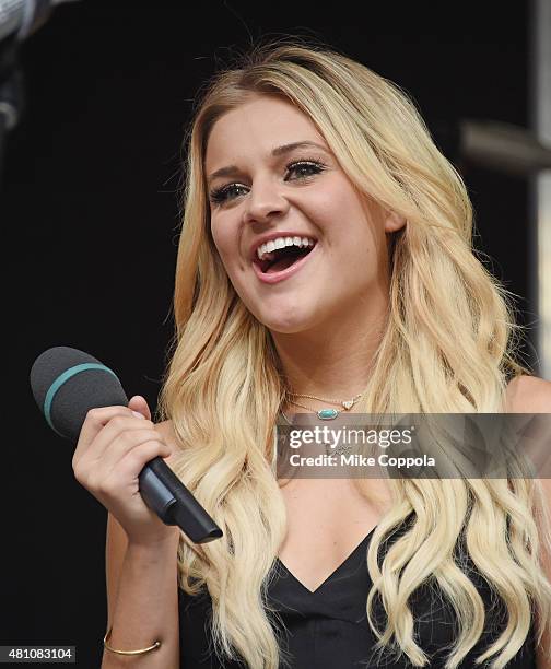 Singer Kelsea Ballerini performs during "FOX & Friends" All American Concert Series outside of FOX Studios on July 17, 2015 in New York City.