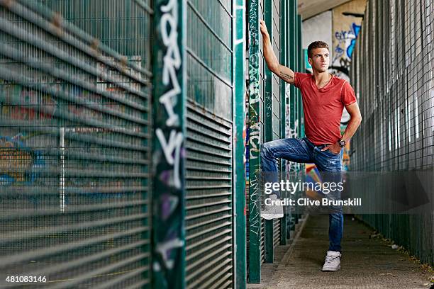 Tennis player Borna Coric is photographed on June 25, 2015 in London, England.