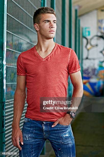 Tennis player Borna Coric is photographed on June 25, 2015 in London, England.