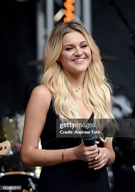 Singer Kelsea Ballerini performs during "FOX & Friends" All American Concert Series outside of FOX Studios on July 17, 2015 in New York City.