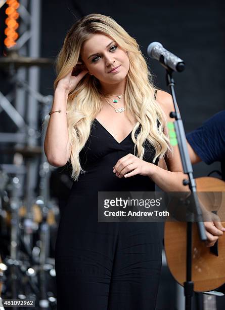 Singer Kelsea Ballerini performs during "FOX & Friends" All American Concert Series outside of FOX Studios on July 17, 2015 in New York City.