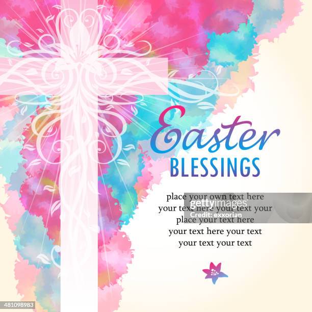 easter blessings - easter cross 幅插畫檔、美工圖案、卡通及圖標