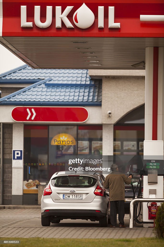 Poland's OAO Lukoil Gas Stations As Cold War Ghosts Haunt East Europe