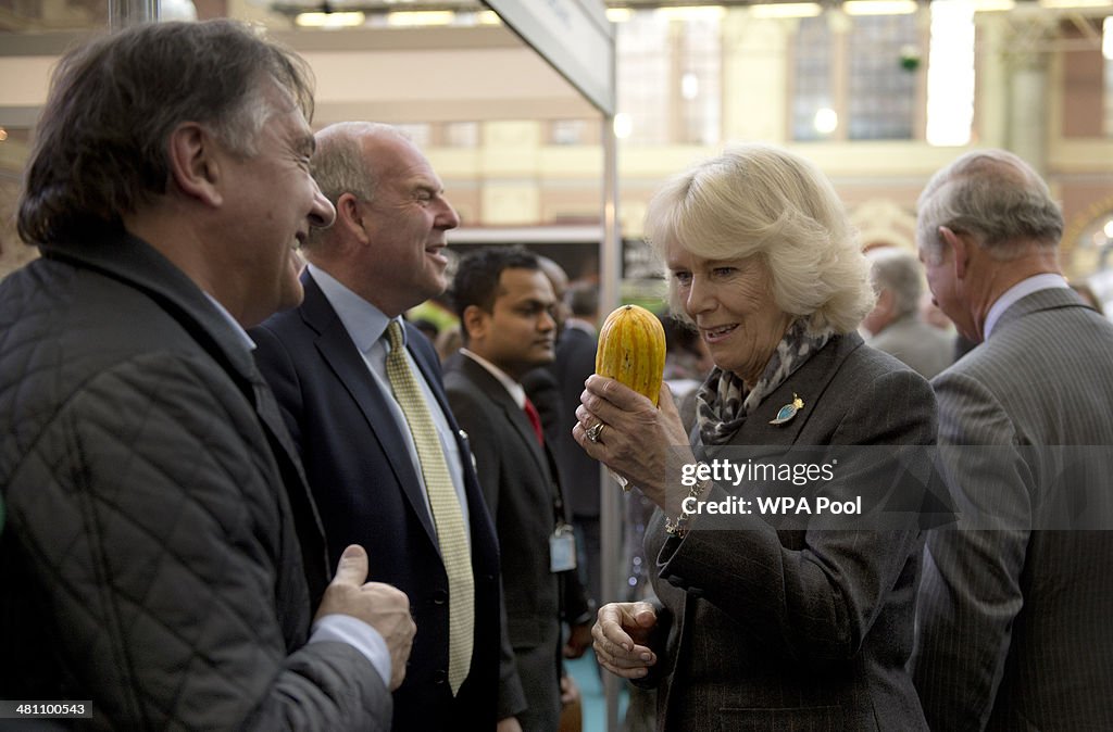 The Prince Of Wales & Duchess of Cornwall Visit The Edible Garden Show
