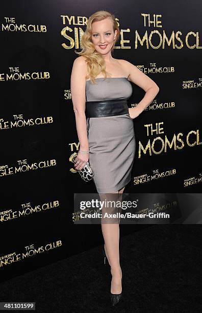 Actress Wendi McLendon-Covey arrives at the Los Angeles premiere of 'Tyler Perry's The Single Moms Club' at ArcLight Cinemas Cinerama Dome on March...