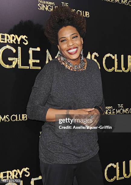 Singer Macy Gray arrives at the Los Angeles premiere of 'Tyler Perry's The Single Moms Club' at ArcLight Cinemas Cinerama Dome on March 10, 2014 in...