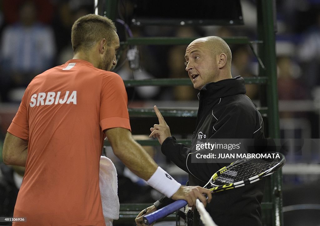 TENNIS-DAVIS-ARG-SRB-TROICKI