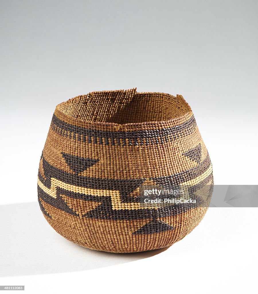 Karuk/Yurok Native American Woven Basket