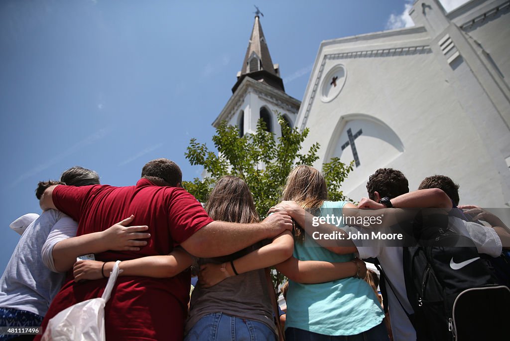 Charleston Marks One Month Anniversary Of Church Shootings
