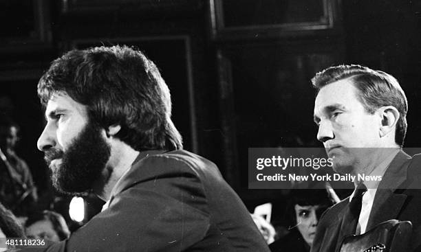 Frank Serpico with Ramsey Clark before Knapp Commission hearing