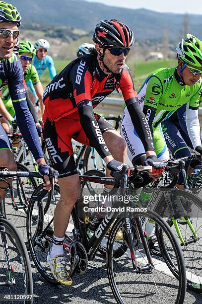 Samuel Sanchez of Spain and BMC Racing Team during Stage Five of the Volta a Catalunya from Llanars to Valls on March 28, 2014 in Camprodon, Spain.