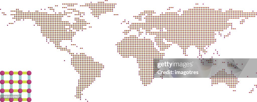 Map With Pattern World Map Pattern Design 4 High-Res Vector Graphic - Getty Images