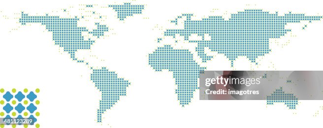 World Map Pattern Design 12 High-Res Vector Graphic - Getty Images