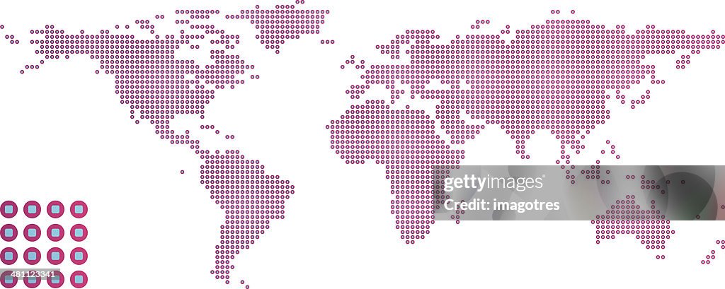 World Map Pattern Design 9 High-Res Vector Graphic - Getty Images