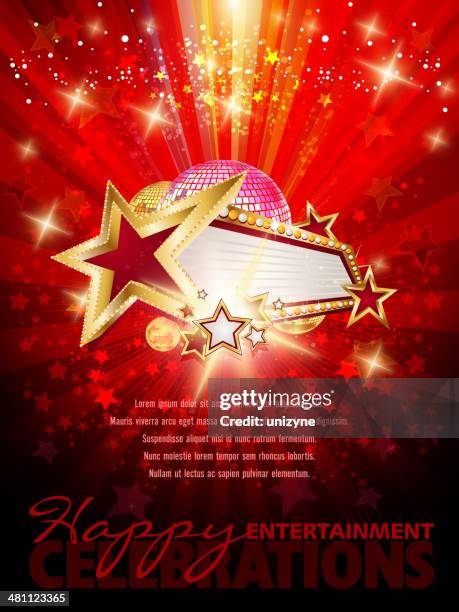 bildbanksillustrationer, clip art samt tecknat material och ikoner med entertainment marquee background with copy space - entertainment tent