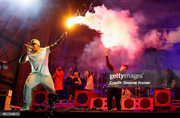 Locksmith of Rudimental performs live on the Main Stage during day one of Lovebox Festival 2015 at Victoria Park on July 17, 2015 in London, England.