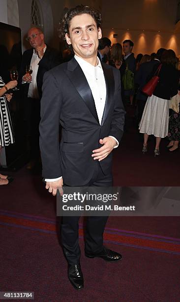 Ballet dancer Ivan Vasiliev attends a post-show drinks reception following the Ardani 25 Dance Gala at The London Coliseum on July 17, 2015 in...