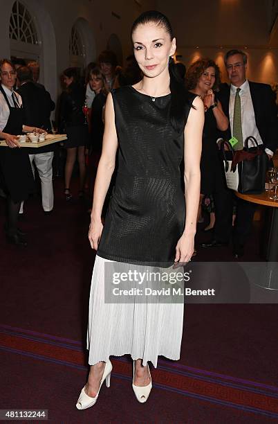 Ballet dancer Natalia Osipova attends a post-show drinks reception following the Ardani 25 Dance Gala at The London Coliseum on July 17, 2015 in...