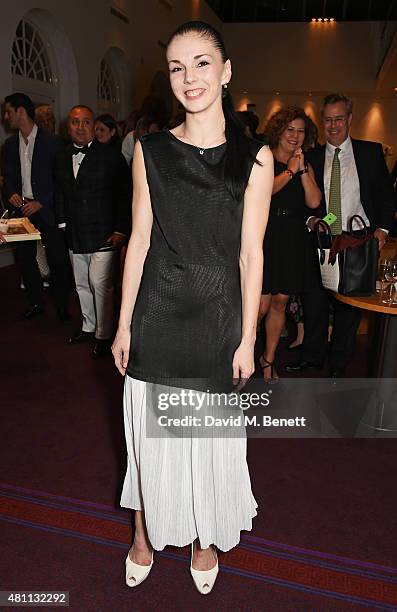 Ballet dancer Natalia Osipova attends a post-show drinks reception following the Ardani 25 Dance Gala at The London Coliseum on July 17, 2015 in...