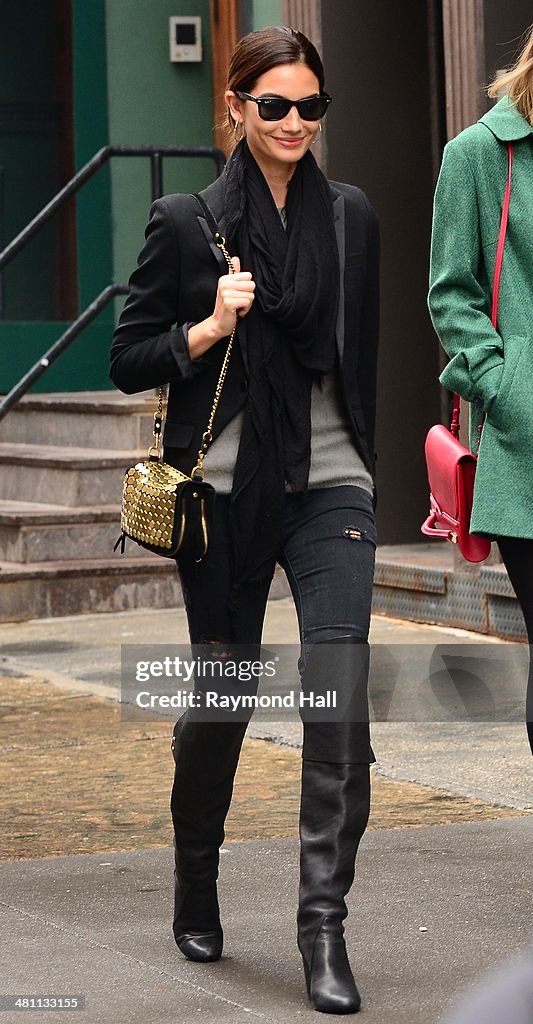 Celebrity Sightings In New York City - March 28, 2014