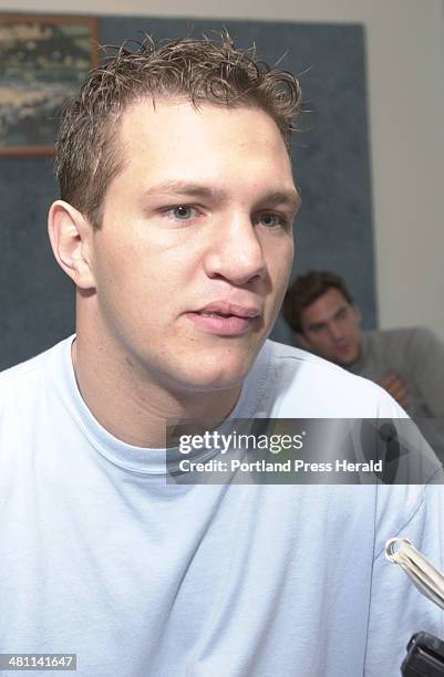 Tuesday, September 25, 2001: Peter Metcalf, University of Maine hockey player, reflects on the death of head coach Shawn Walsh.