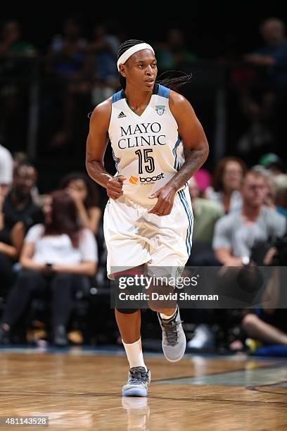 Asjha Jones of the Minnesota Lynx during the game against the Chicago Sky on July 17, 2015 at Target Center in Minneapolis, Minnesota. NOTE TO USER:...