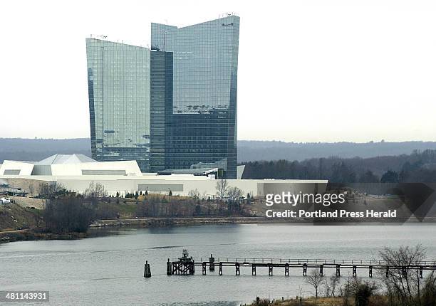 Staff Photo by Gregory Rec, Thu, Mar 14, 2002: The Mohegan Sun casino, a second Indian casino in Connecticut, is operated by the Mohegan Tribe and is...