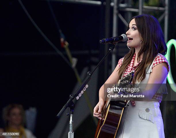 Kacey Musgraves performs on day 4 of the Outside the Box Festival Boston at Boston Common on July 17, 2015 in Boston, Massachusetts.