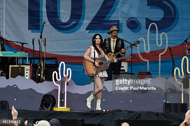 Kacey Musgraves performs on day 4 of the Outside the Box Festival Boston at Boston Common on July 17, 2015 in Boston, Massachusetts.