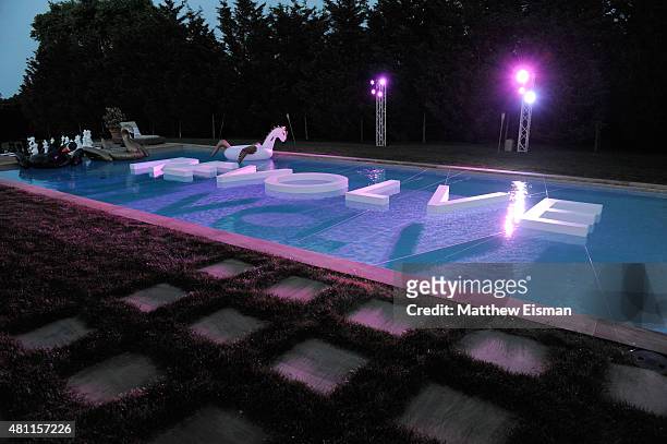 General view of atmosphere during the REVOLVE Hamptons House Party sponsored by DeLeon Tequila on July 17, 2015 in Sagaponack, NY.