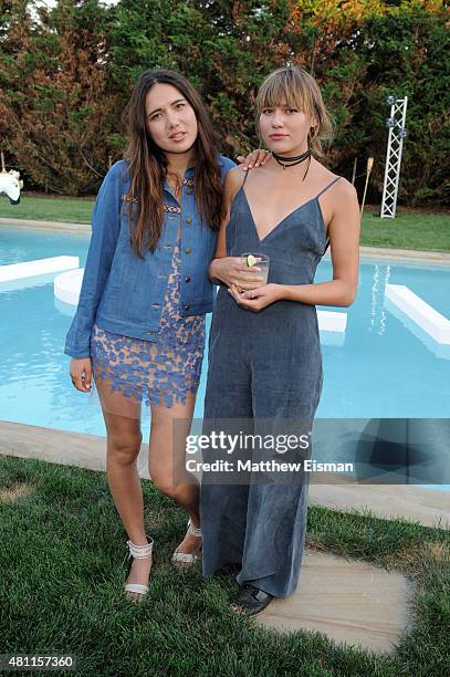 Dylana Suarez and Natalie Suarez attend the REVOLVE Hamptons House Party sponsored by DeLeon Tequila on July 17, 2015 in Sagaponack, NY.