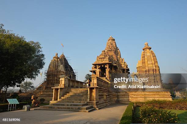 Lakshmana Temple, one of the Khajuraho group of monuments, a part of UNESCO World Heritage Sites at Khajuraho.