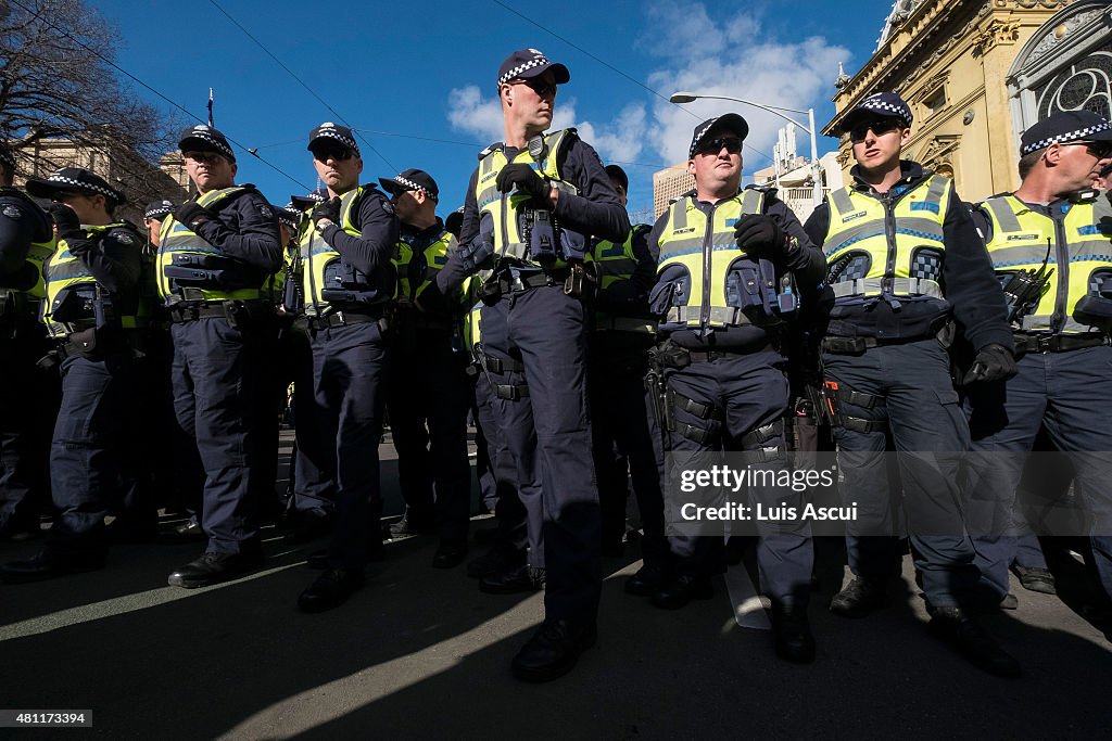 'Reclaim Australia' Protesters Rally in Melbourne