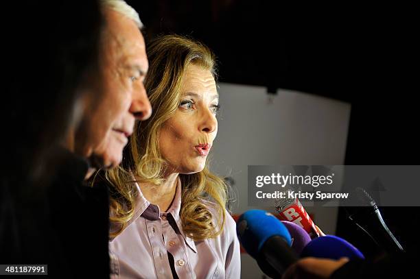 Valerie Trierweiler attends the Secours Populaire Francais charity party at the Musee Des Arts Forains on March 28, 2014 in Paris, France.