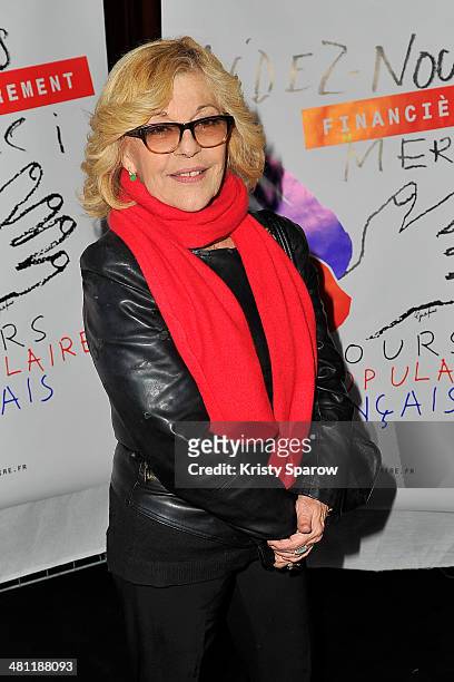 Nicoletta Grisoni attends the Secours Populaire Francais charity party at the Musee Des Arts Forains on March 28, 2014 in Paris, France.