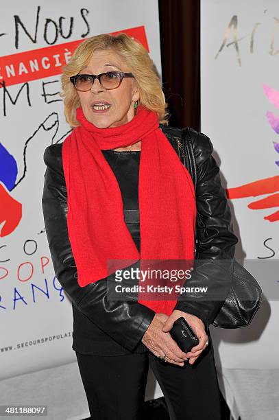Nicoletta Grisoni attends the Secours Populaire Francais charity party at the Musee Des Arts Forains on March 28, 2014 in Paris, France.