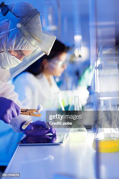 group of scientists working at the laboratory - life science stock pictures, royalty-free photos & images