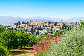 General view old city of Granada, Spain